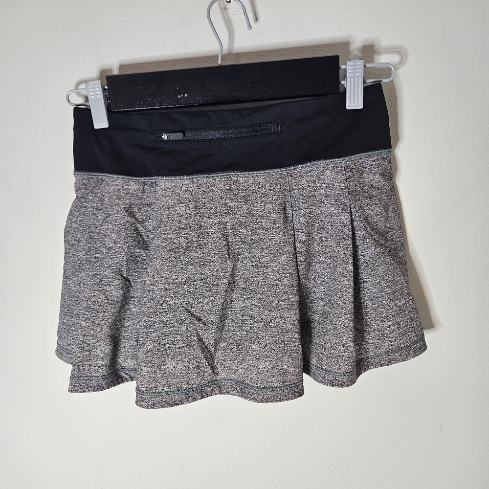 Lululemon Pace Rival Skirt (Regular) *No Panels 13" Heather Lux Multi Black 4 - Picture 3 of 6